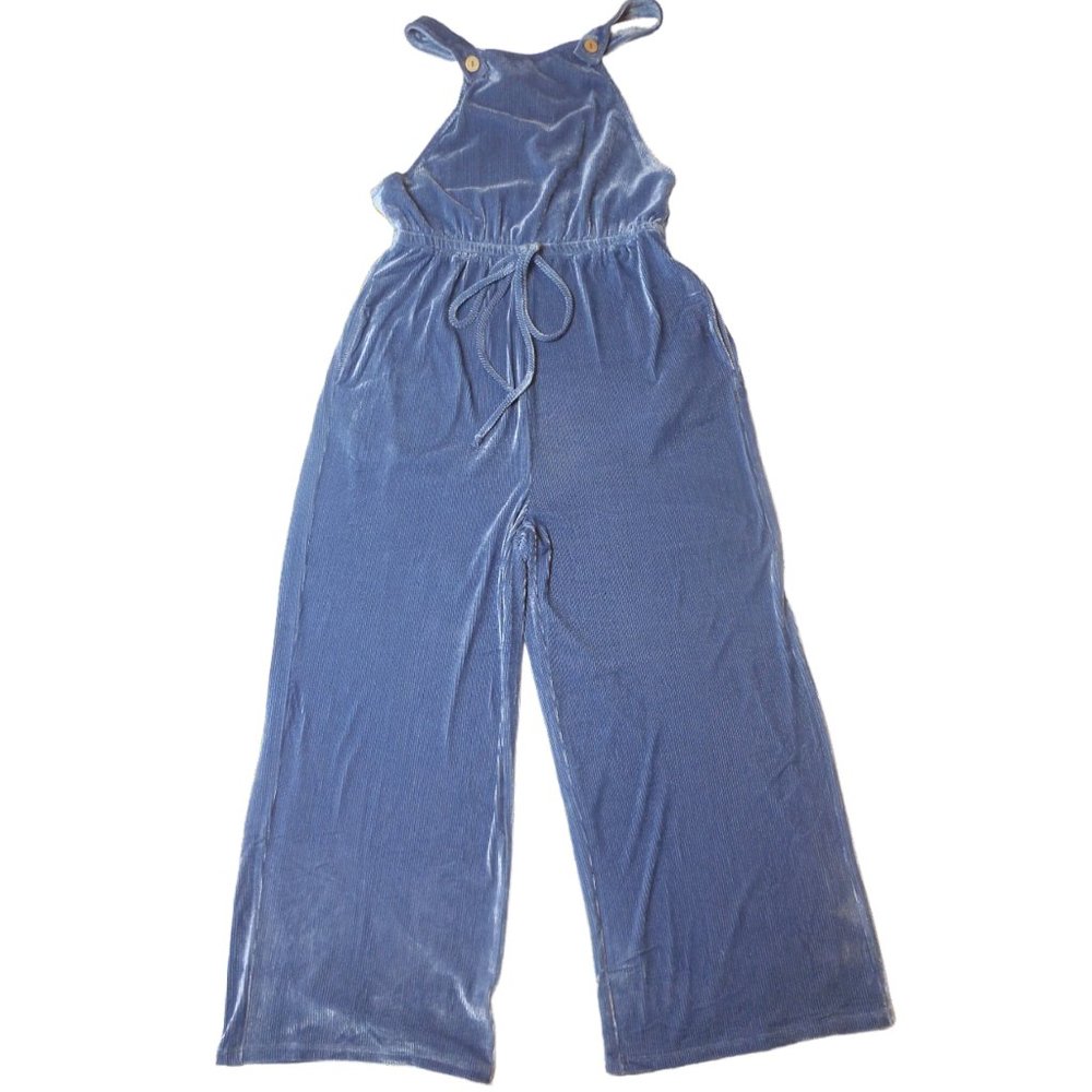 Overall Pants NWT women's jumpers jumpsuity romper blue corduroy